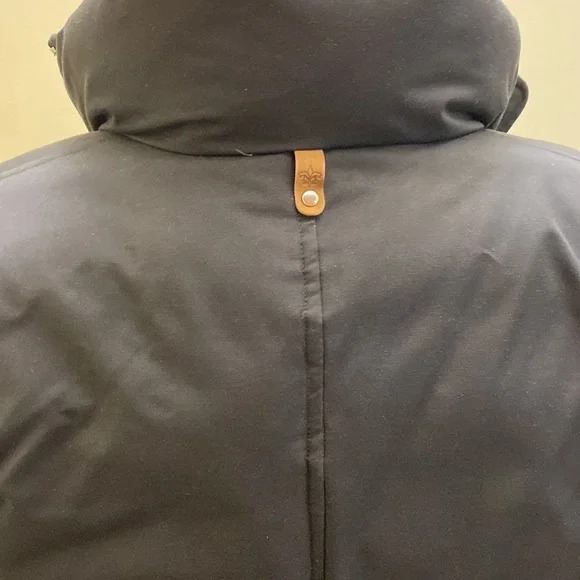 Mackage black parka luxurious down water-repellent rain windproof mid-length - Picture 7 of 15